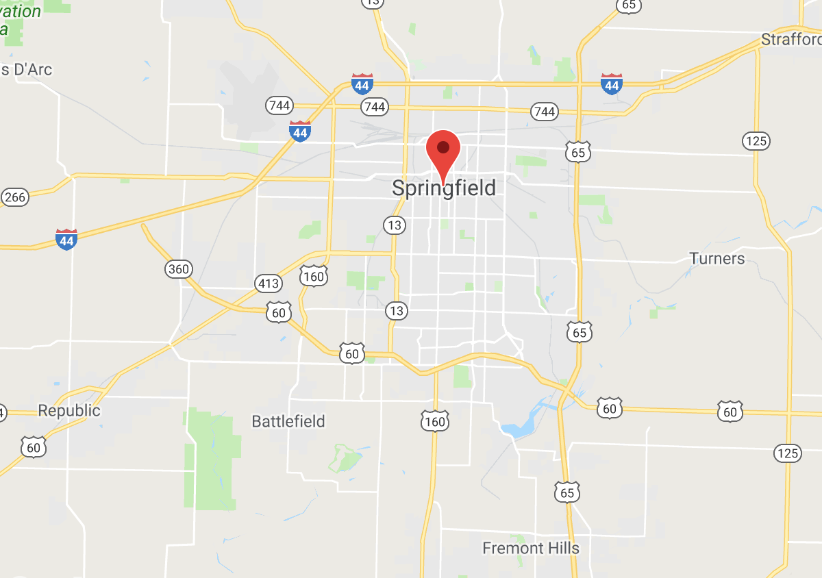 Springfield Missouri Towing Map